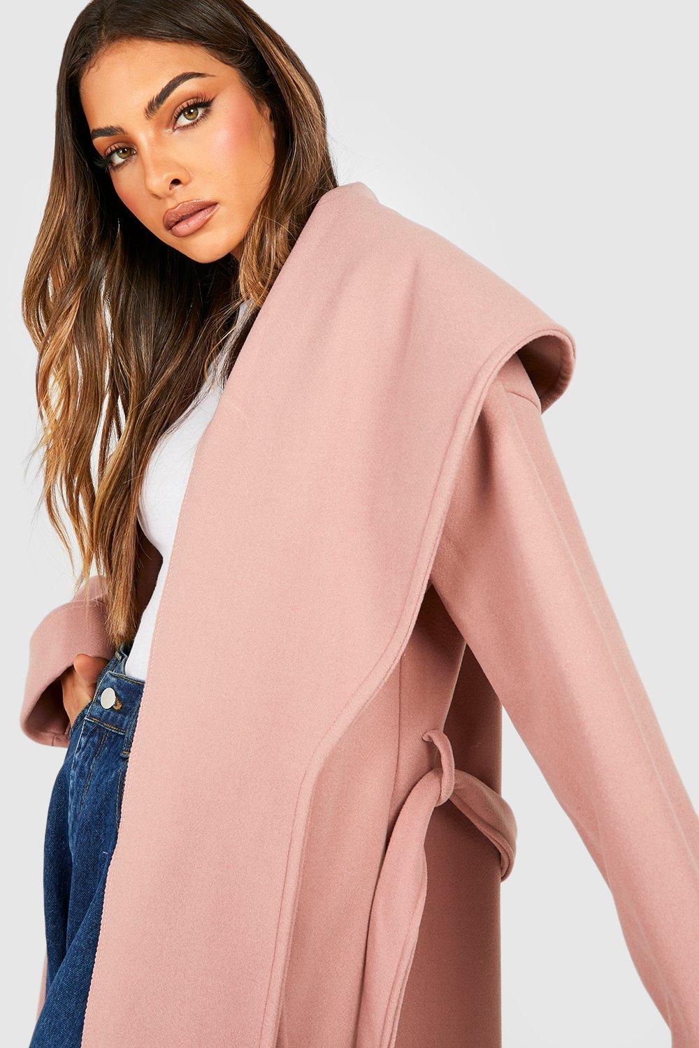 Oversized shop collar coat